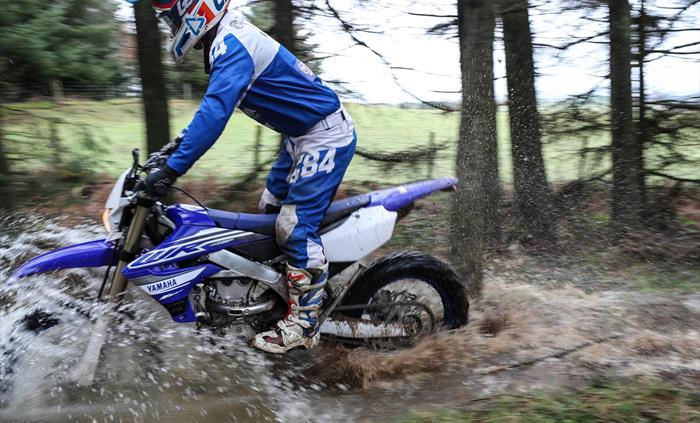 Yamaha Road Experience - WR250F making a splash
